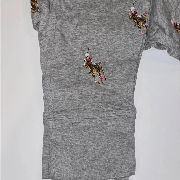 Polo Ralph Lauren Men’s Big Pony Polo Bear Knit Joggers Grey Large NWT - Picture 6 of 6